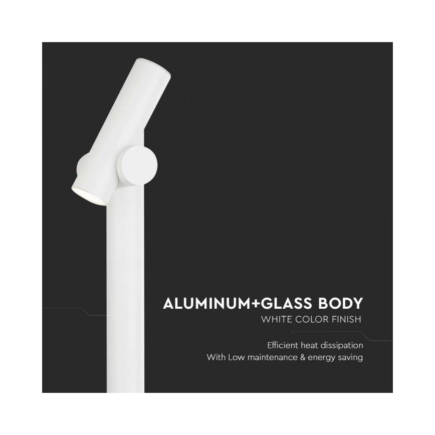 LED Außenflexlampe LED/4W/230V 4000K IP44 100 cm Weiß