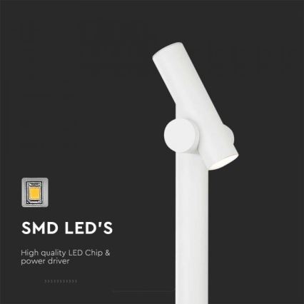 LED Außenflexlampe LED/4W/230V 4000K IP44 100 cm Weiß