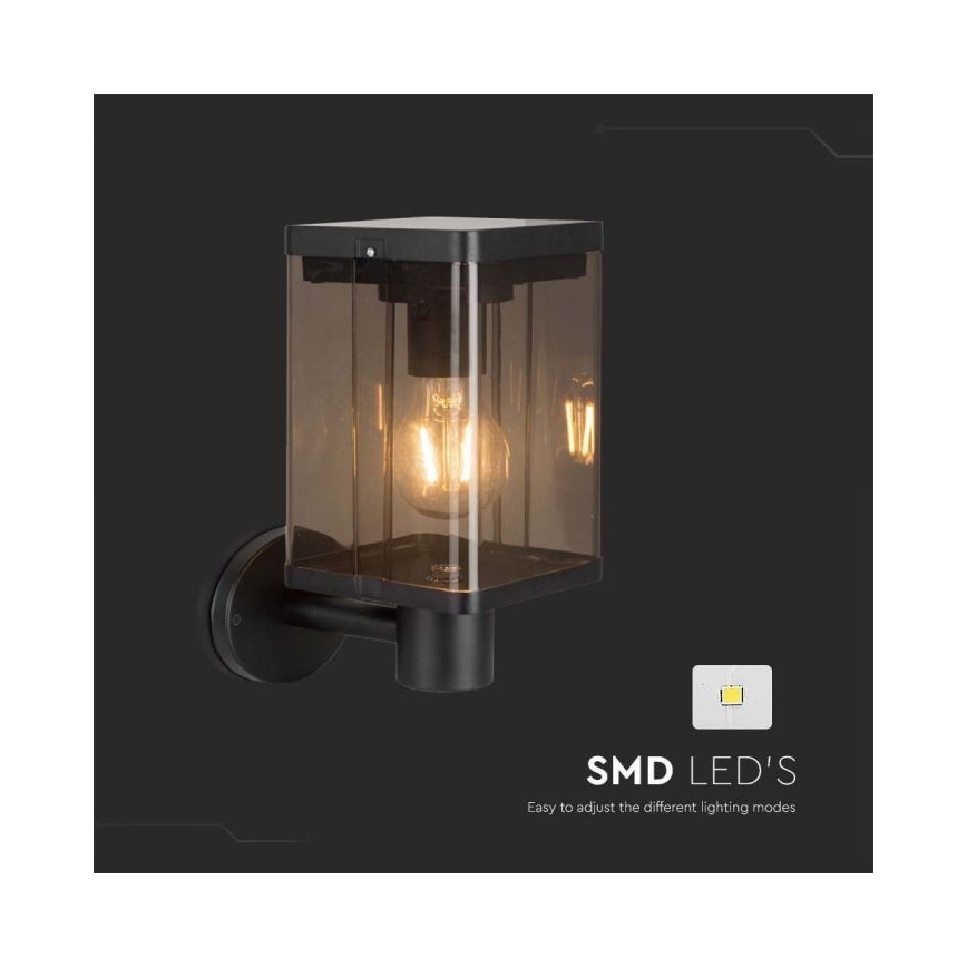 LED Außen-Solar-Wandleuchte mit Sensor LED/2,5W/3,7V 3000K IP54 2000 mAh