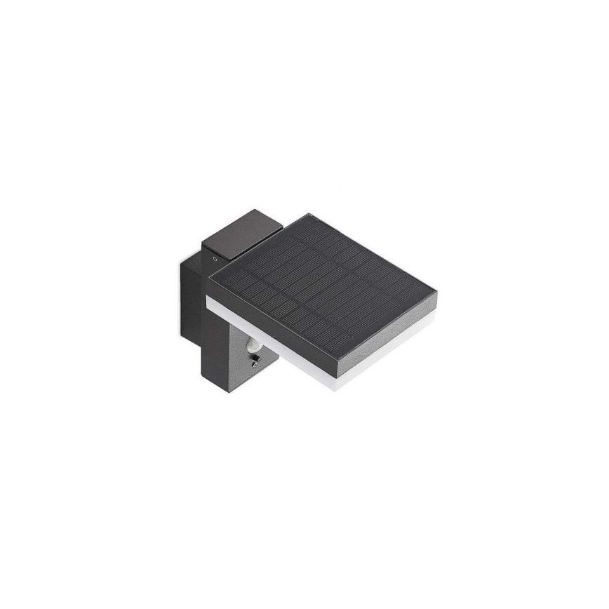 LED Außen-Solar-Wandleuchte mit Sensor LED/5,5W/3,7V 3000K IP54 2200 mAh