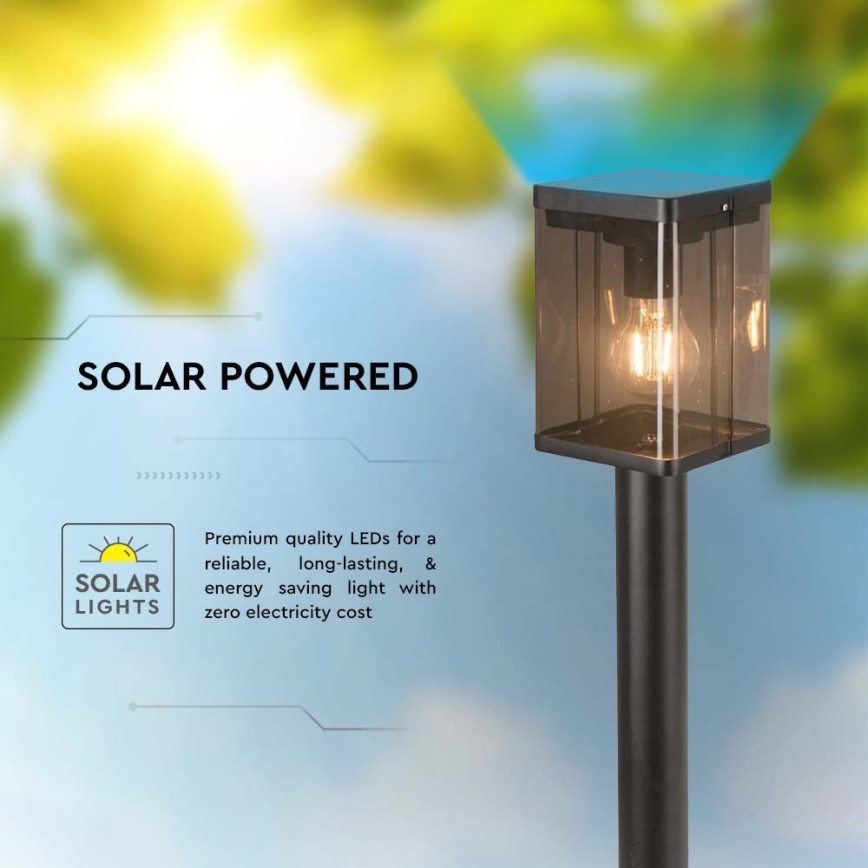 LED Außen-Solarleuchte mit Sensor LED/2,5W/3,7V 3000K IP54 2000 mAh Schwarz