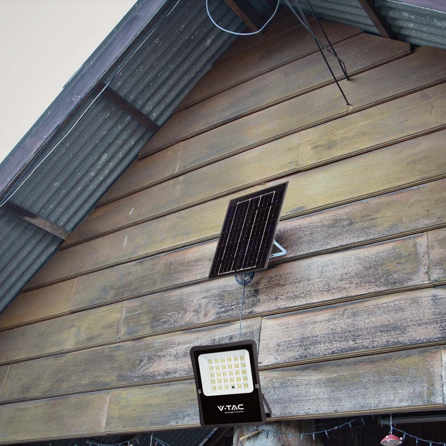 LED Außen-Solarstrahler LED/20W/3,2V 6400K IP65 15000 mAh + Fernbedienung