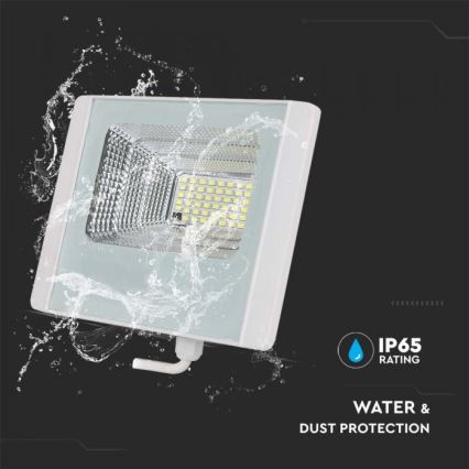 LED Außen-Solarstrahler LED/20W/3,2V IP65 4000K 20000 mAh + Fernbedienung
