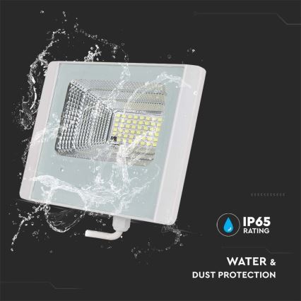 LED Außen-Solarstrahler LED/20W/3,2V IP65 6400K 20000 mAh + Fernbedienung