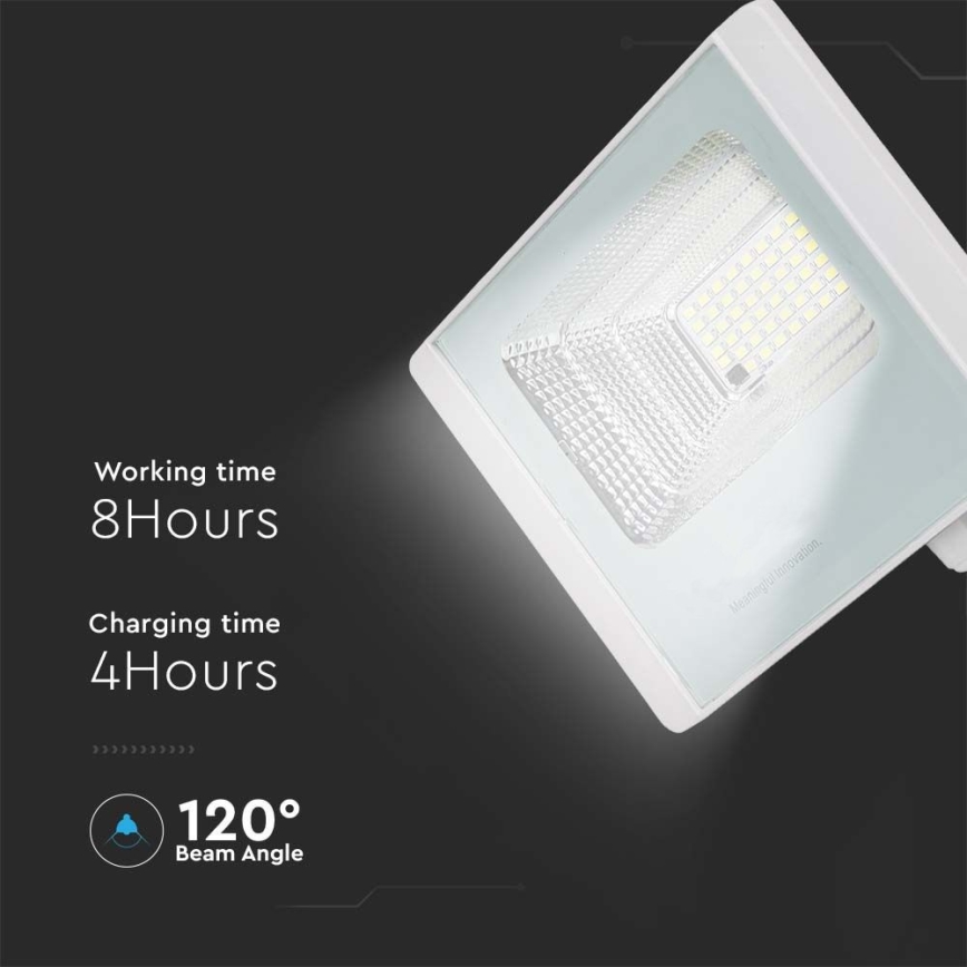 LED Außen-Solarstrahler LED/20W/3,2V IP65 6400K 20000 mAh + Fernbedienung