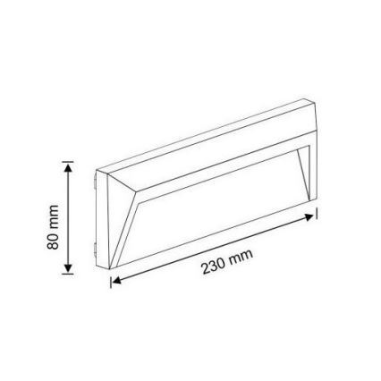 LED Außen-Treppenleuchte HOLDEN LED/1,6W/230V IP65 Anthrazit
