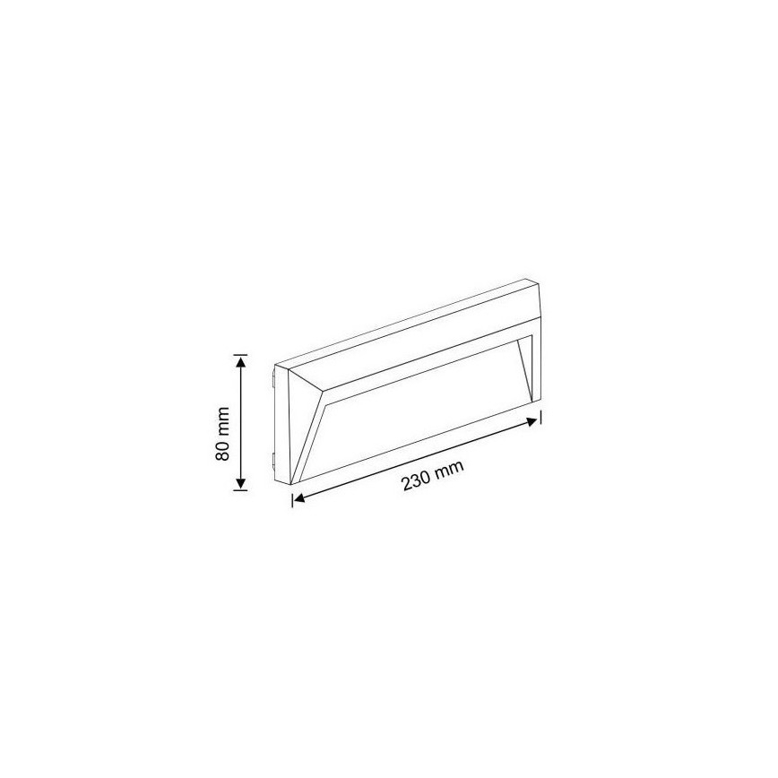 LED Außen-Treppenleuchte HOLDEN LED/1,6W/230V IP65 Anthrazit