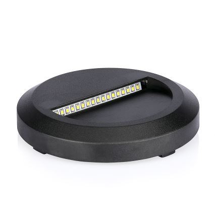 LED Außen-Treppenleuchte LED/2W/230V IP65 3000K Schwarz