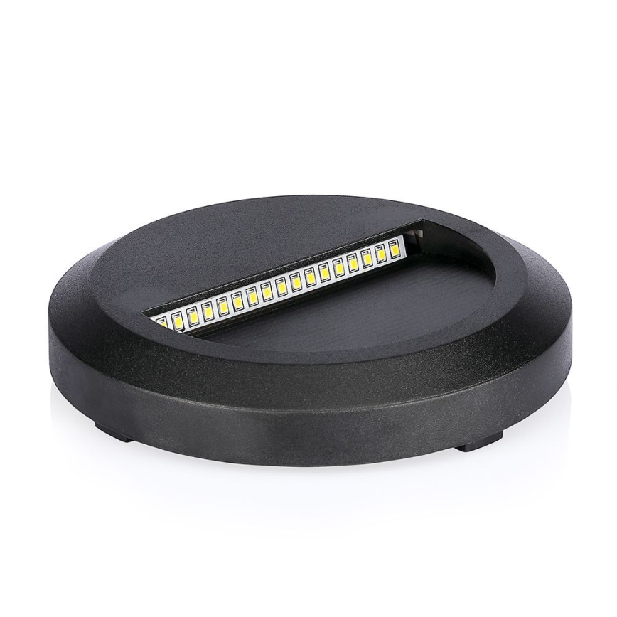 LED Außen-Treppenleuchte LED/2W/230V IP65 3000K Schwarz