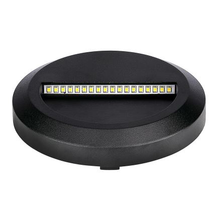LED Außen-Treppenleuchte LED/2W/230V IP65 4000K Schwarz