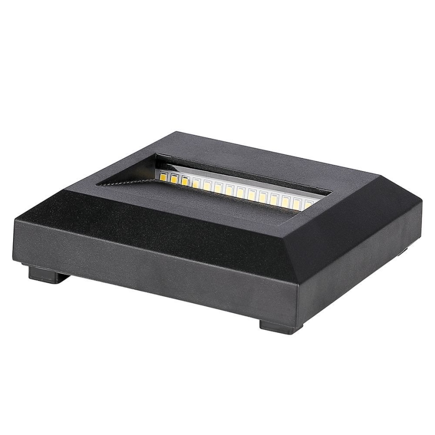 LED Außen-Treppenleuchte LED/2W/230V IP65 4000K Schwarz