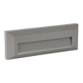 LED Außen-Treppenleuchte LED/3W/230V IP65 3000K grau