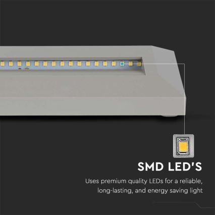 LED Außen-Treppenleuchte LED/3W/230V IP65 3000K grau