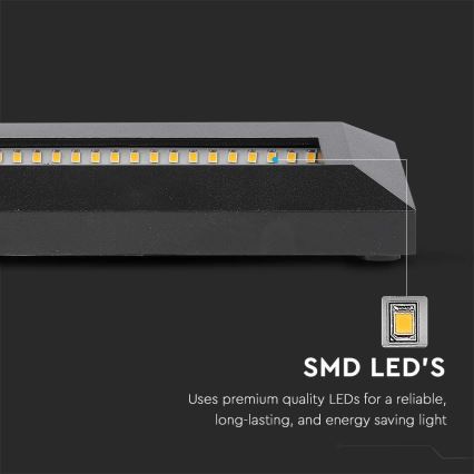 LED Außen-Treppenleuchte LED/3W/230V IP65 4000K Schwarz