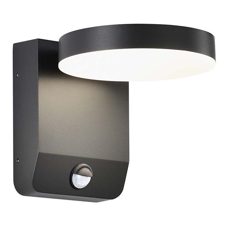 LED Außen-Wandflexleuchte mit Sensor LED/17W/230V IP65 3000K Schwarz