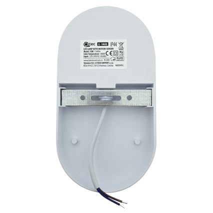 LED Außen-Wandleuchte mit Bewegungsmelder LED/18W/230V IP44 weiß