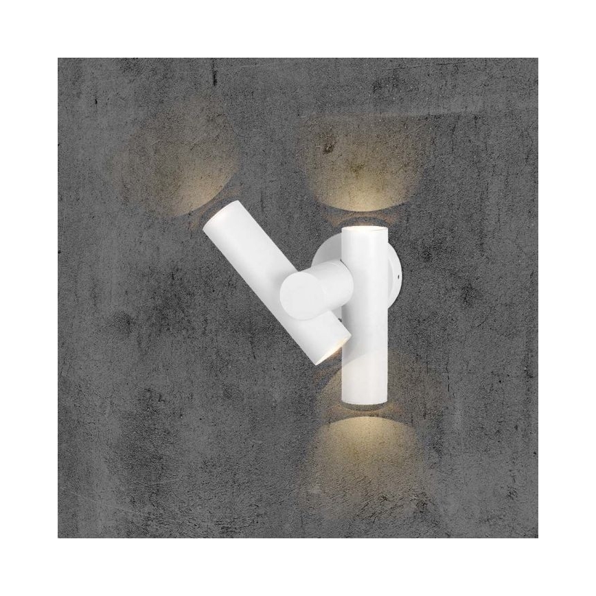 LED Außenwandleuchte flexibel 2xLED/3W/230V 4000K IP44 Weiß
