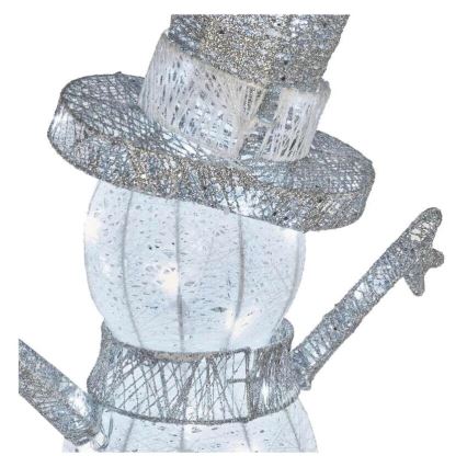 LED Außen-Weihnachtsdekoration 80xLED/3,6W/230V IP44 82 cm Schneemann