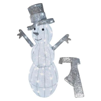 LED Außen-Weihnachtsdekoration 80xLED/3,6W/230V IP44 82 cm Schneemann