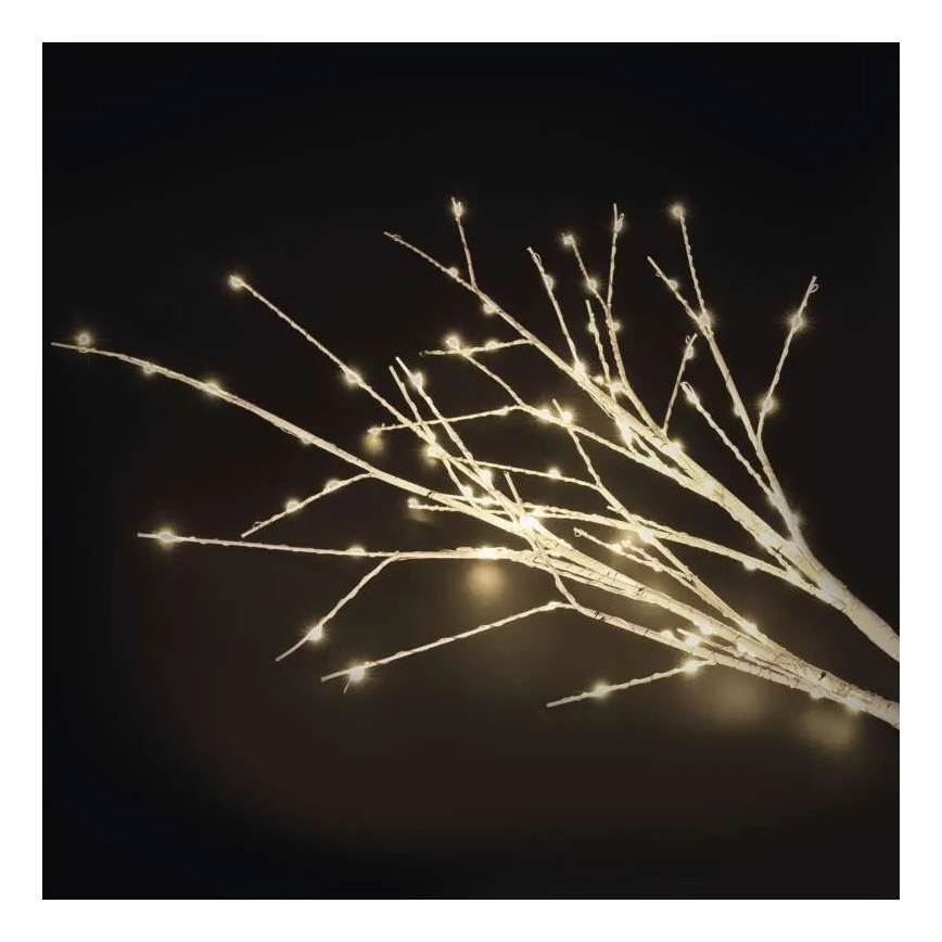 LED-Außen-Weihnachtsdekoration, 100 LEDs, 3×AA, warmweiß, IP44
