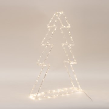 LED Außen-Weihnachtsdekoration 120xLED/2,1W/230V IP44 warmweiß Weihnachtsbaum