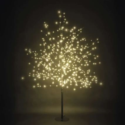 LED-Außen-Weihnachtsdekoration 600 LEDs/3,8 W/230 V 120 cm warmweiß IP44