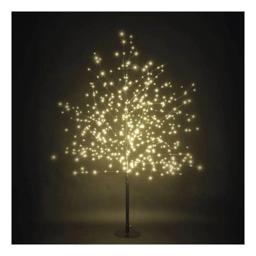 LED-Außen-Weihnachtsdekoration 600 LEDs/3,8 W/230 V 120 cm warmweiß IP44