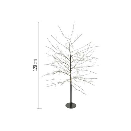 LED-Außen-Weihnachtsdekoration 600 LEDs/3,8 W/230 V 120 cm warmweiß IP44