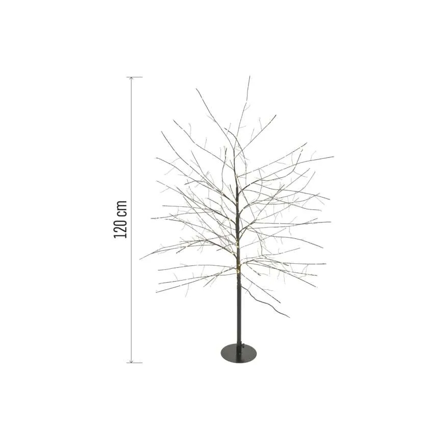 LED-Außen-Weihnachtsdekoration 600 LEDs/3,8 W/230 V 120 cm warmweiß IP44