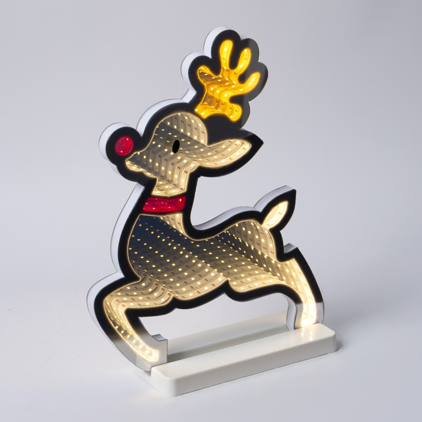 LED Außen-Weihnachtsdekoration LED/3,6W/230V IP44 warmweiß Rentier