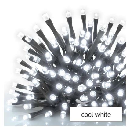 LED Außen-Weihnachtslichterkette 100xLED/2,5x0,9m IP44 kaltweiß