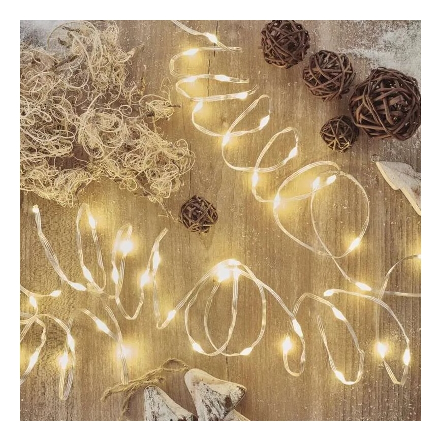 LED Außen-Weihnachtslichterkette 120xLED/17m IP44 warmweiß