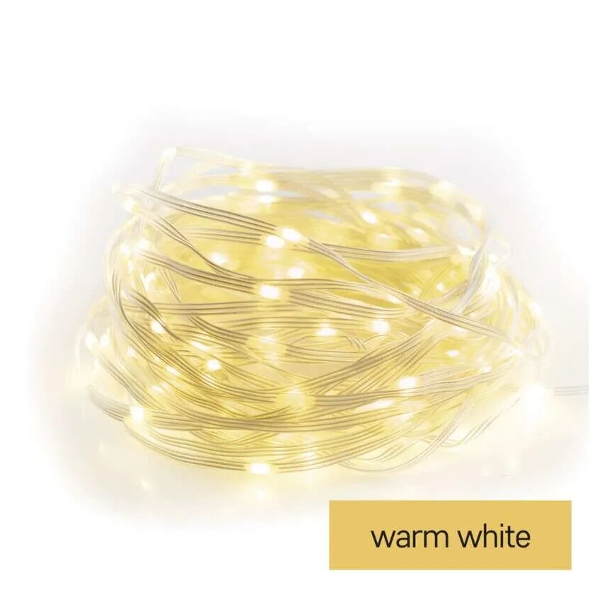 LED Außen-Weihnachtslichterkette 120xLED/17m IP44 warmweiß