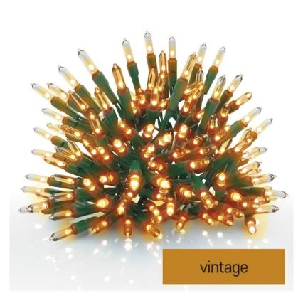 LED Außen-Weihnachtslichterkette 150xLED/27,35m IP44 Vintage