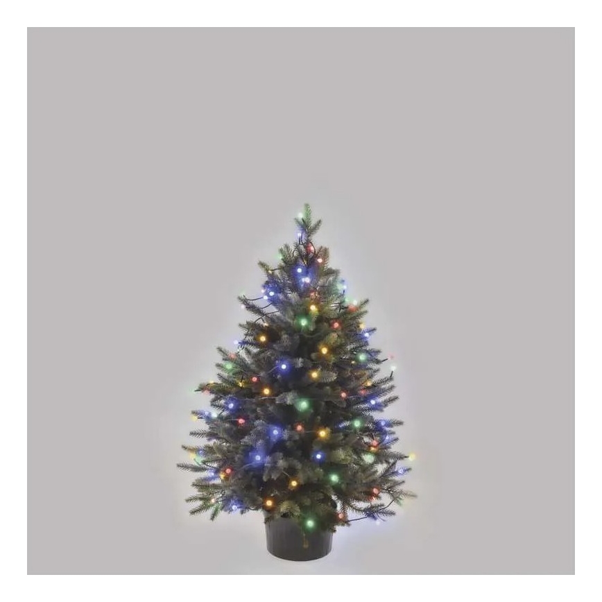LED-Außen-Weihnachtslichterkette, 80 LEDs, 8 Funktionen, 13 m, mehrfarbig, IP44