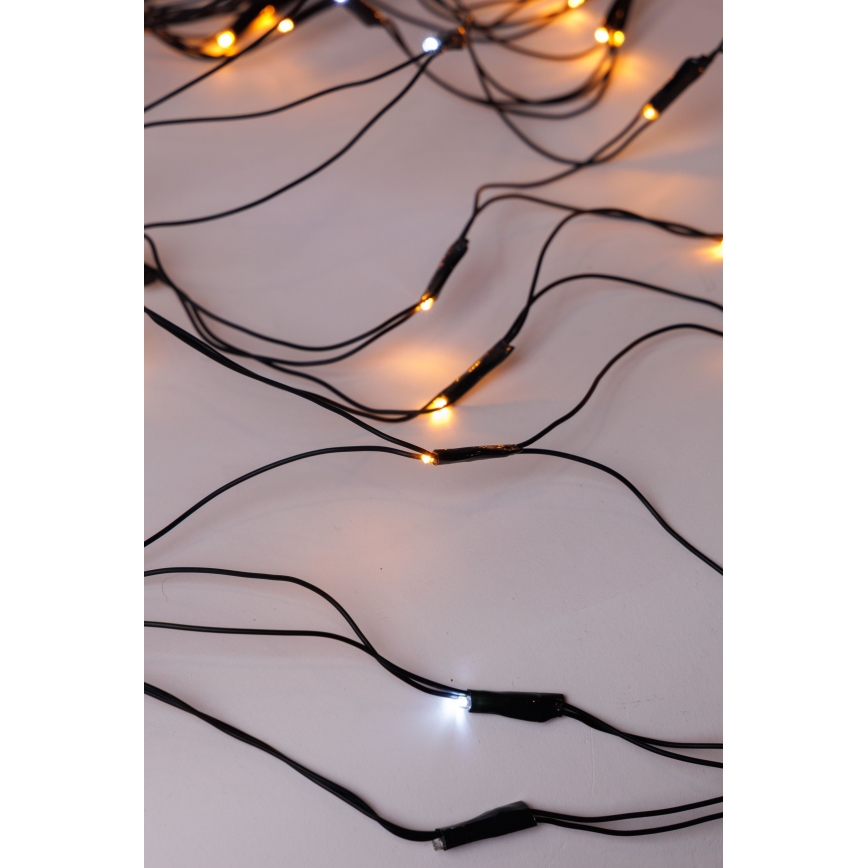 LED Außen-Weihnachtsvorhang NET 240xLED/7,2W/230V 1,5x2 m IP44 warmweiß
