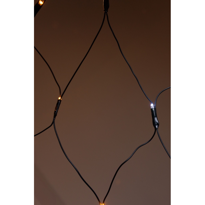LED Außen-Weihnachtsvorhang NET 240xLED/7,2W/230V 1,5x2 m IP44 warmweiß