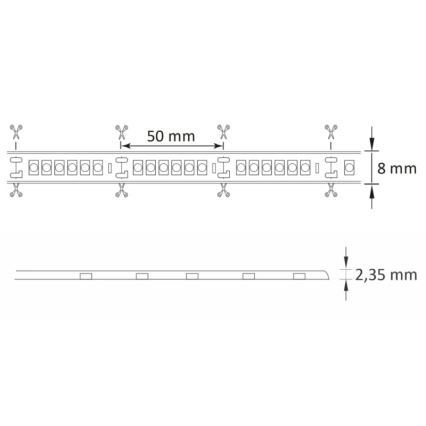 LED Außenband 3m LED/23W/24V/230V 4000K IP65