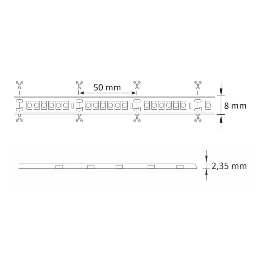 LED Außenband 3m LED/23W/24V/230V 4000K IP65