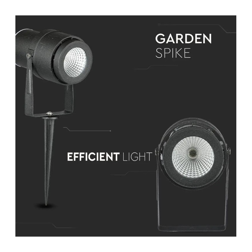 LED Außenlampe LED/12W/230V 3000K schwarz IP65