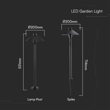 LED-Außenleuchte 2-in-1 LED/7W/230V IP65 3000K