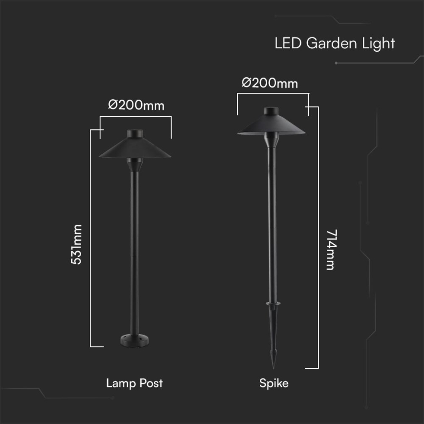 LED-Außenleuchte 2-in-1 LED/7W/230V IP65 3000K
