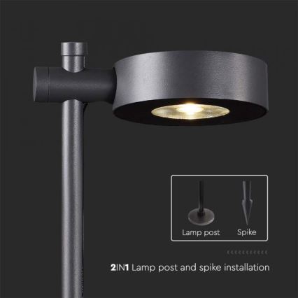 LED-Außenleuchte LED/7W/230V 3000K IP65 schwarz