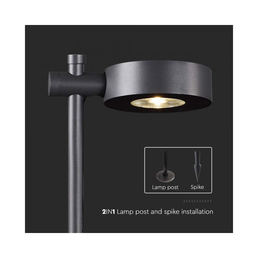 LED-Außenleuchte LED/7W/230V 3000K IP65 schwarz