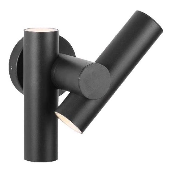 LED Außenwandleuchte flexibel 2xLED/3W/230V 4000K IP44 schwarz