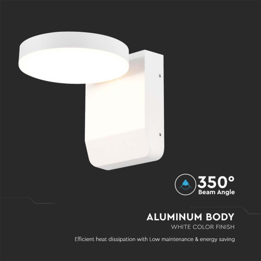 LED Außenwandleuchte flexibel LED/17W/230V IP65 4000K Weiß
