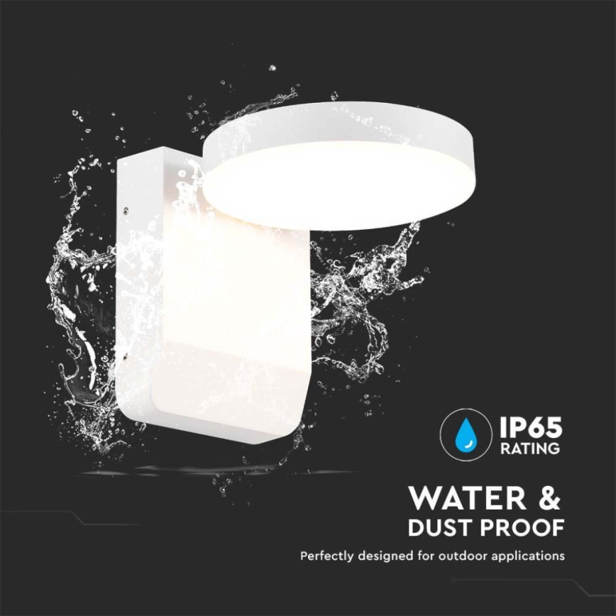 LED Außenwandleuchte flexibel LED/17W/230V IP65 4000K Weiß