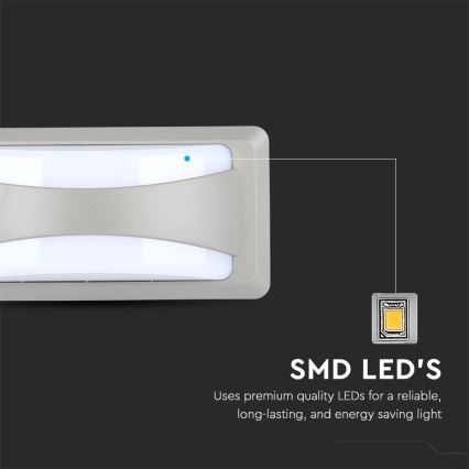LED Außenwandleuchte LED/12W/230V 4000K IP65