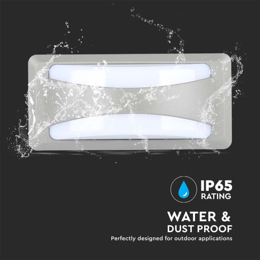 LED Außenwandleuchte LED/12W/230V 4000K IP65