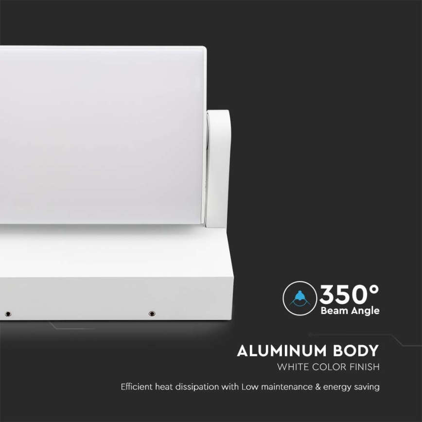 LED Außenwandleuchte LED/17W/230V 4000K IP65 Weiß